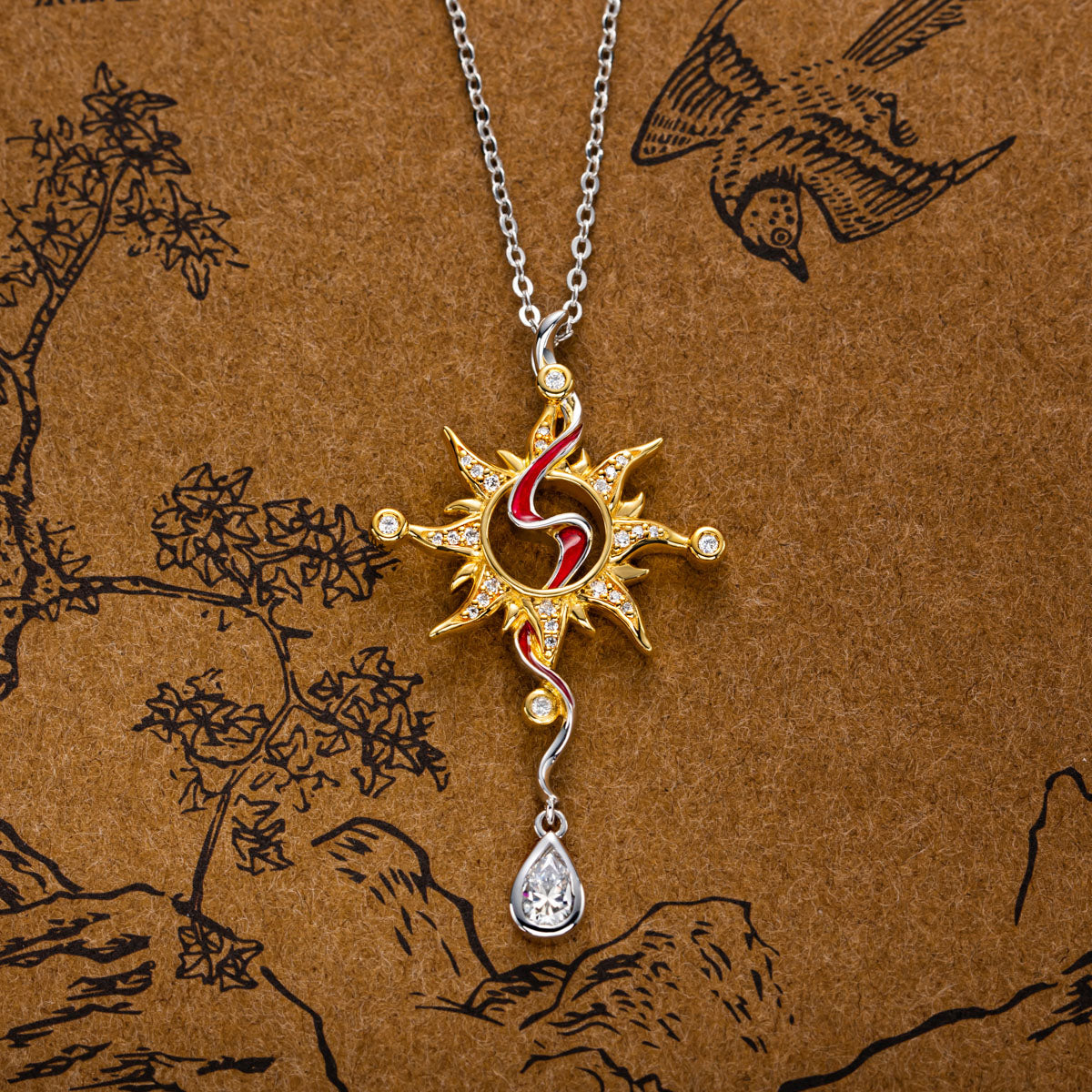 S925 Silver Ba the Drought Goddess Pendant