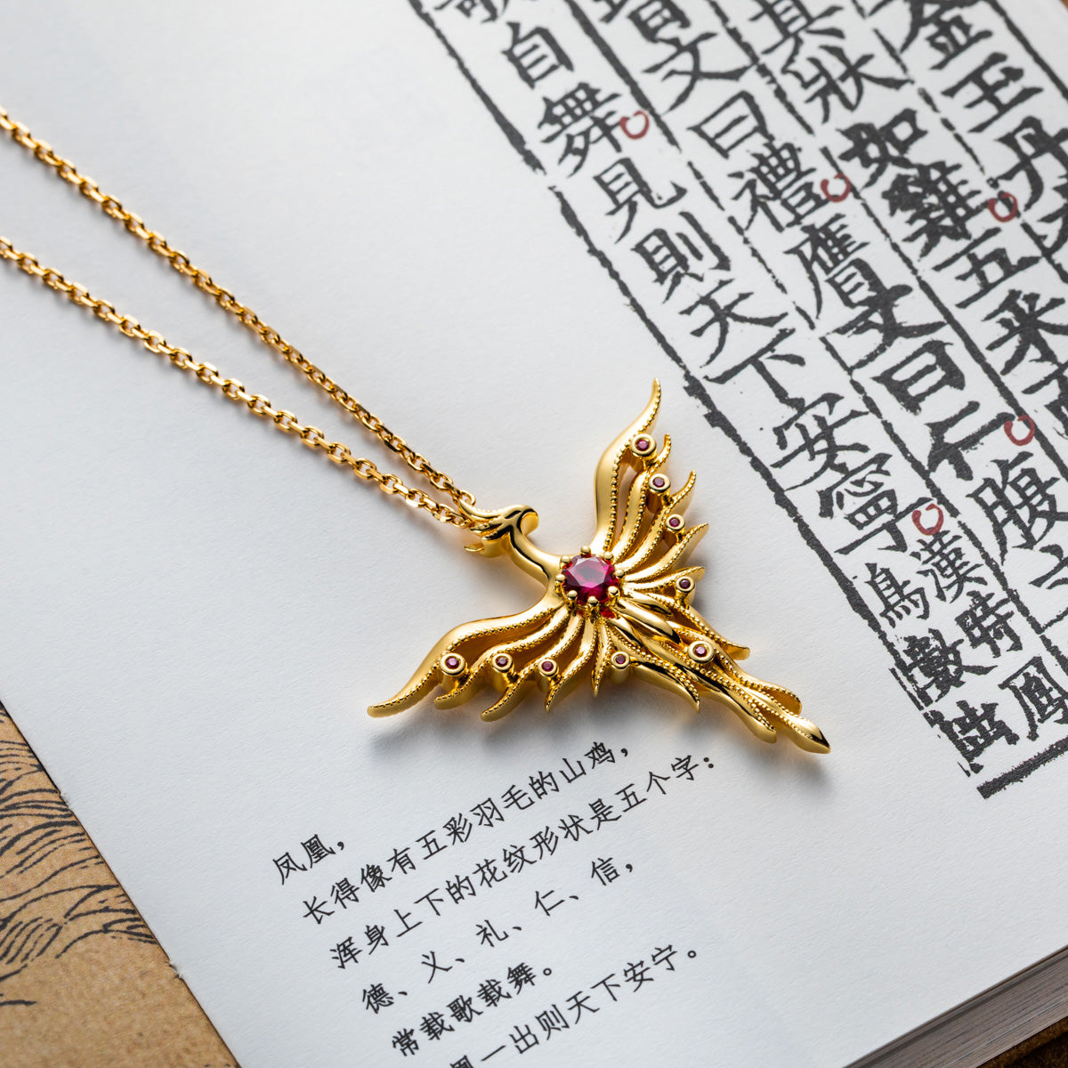Phoenix Pendant in S925 Sterling Silver