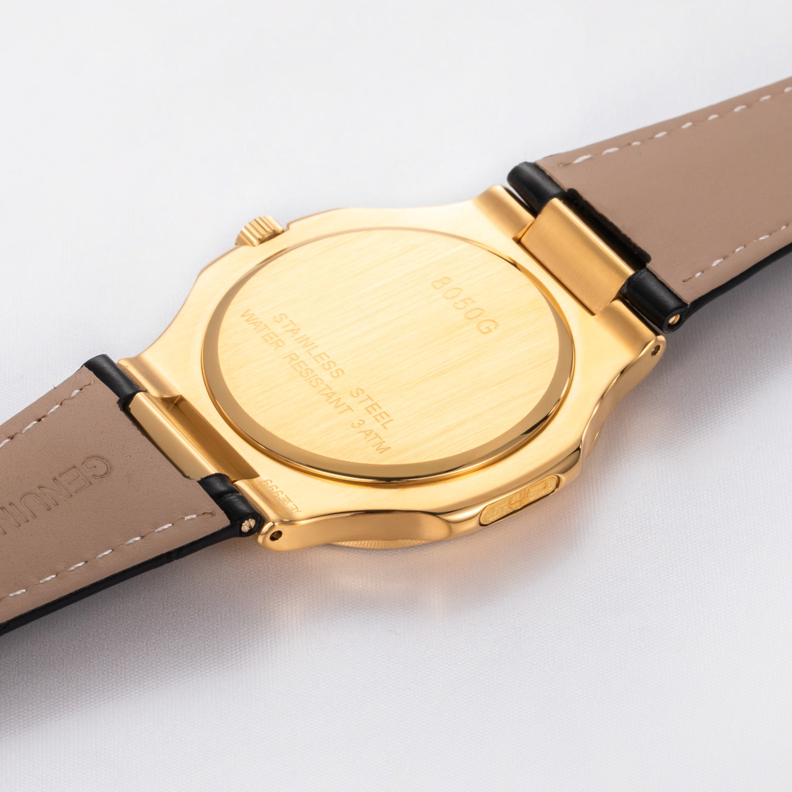 Business Luxury 41mm Men's Quartz Watch 41mm 24K Gold Stylish Men's Calendar Watch Premium Leather Strap Waterproof