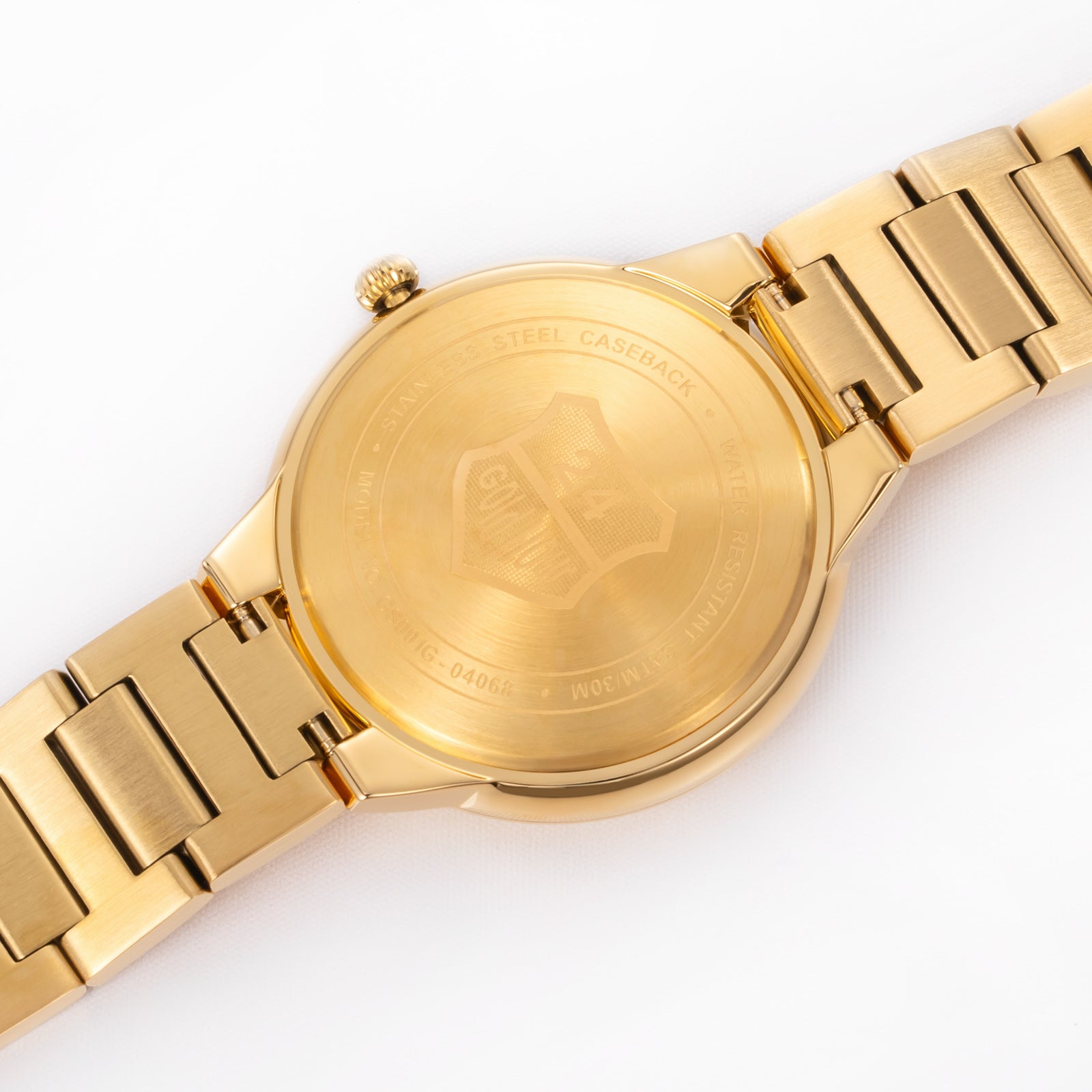 Original Luxury Men's Watches 38mm 24K Gold Quartz Watch Waterproof Stainless Steel Calendar Chronograph Fashion Man Wristwatch