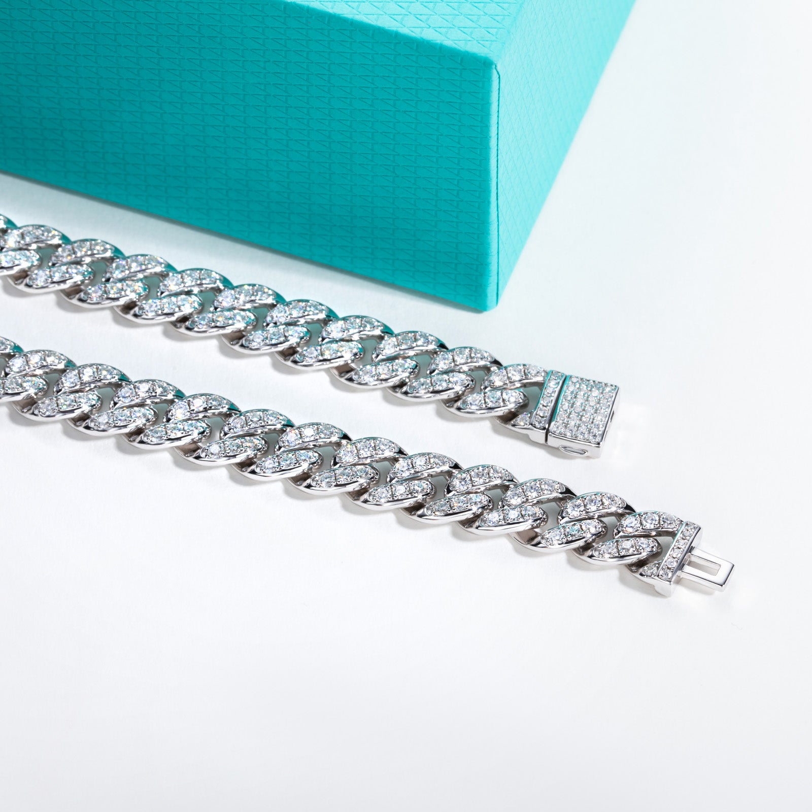 Moissanite Twisted Cuban Chain Necklace