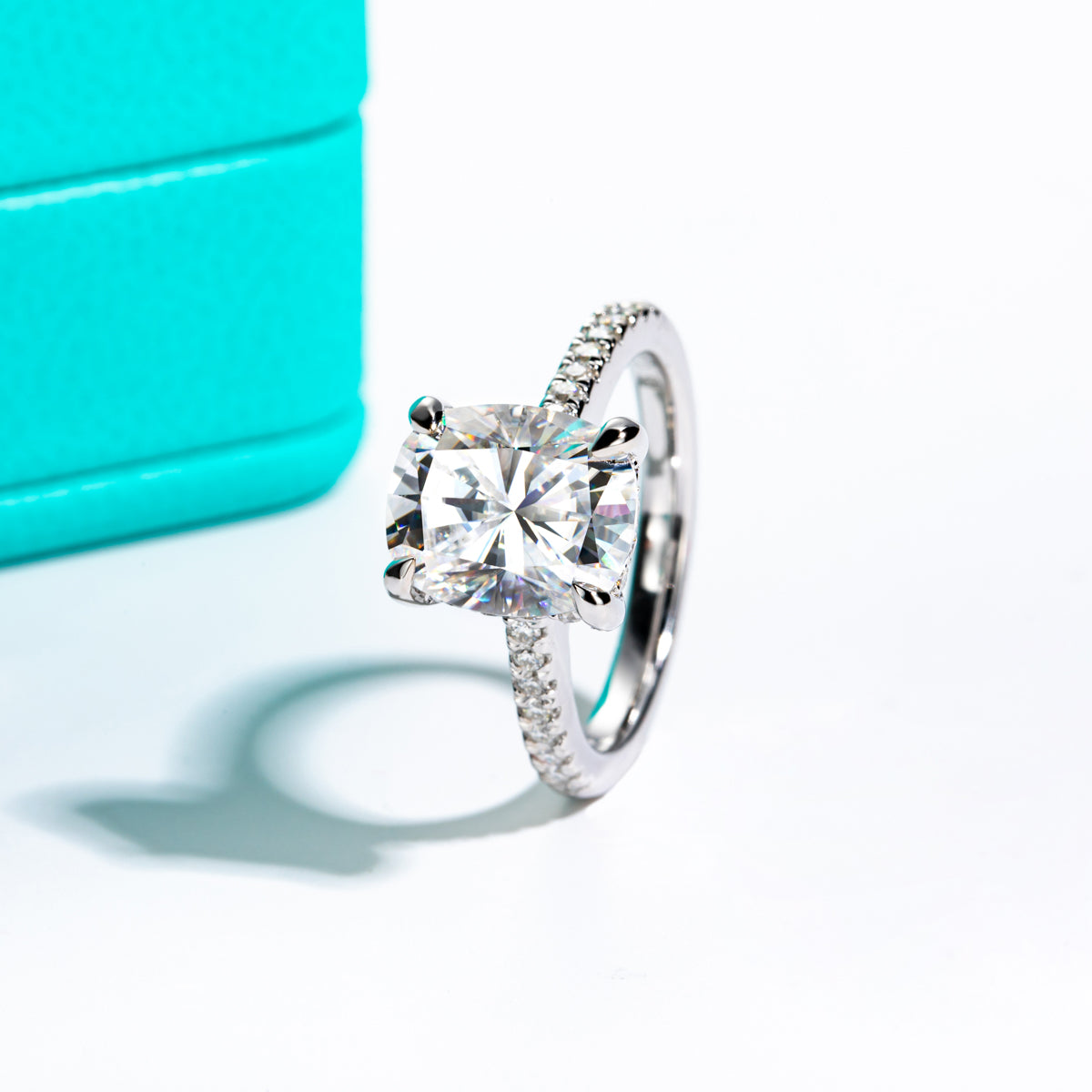 5.0 CT Moissanite Luxury‑Style Ring in S925 Sterling Silver
