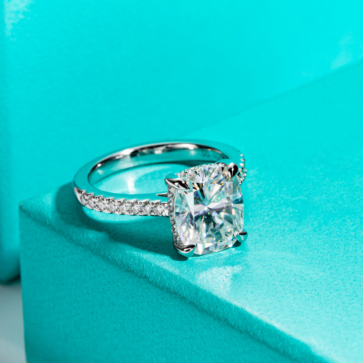 5.0 CT Moissanite Luxury‑Style Ring in S925 Sterling Silver