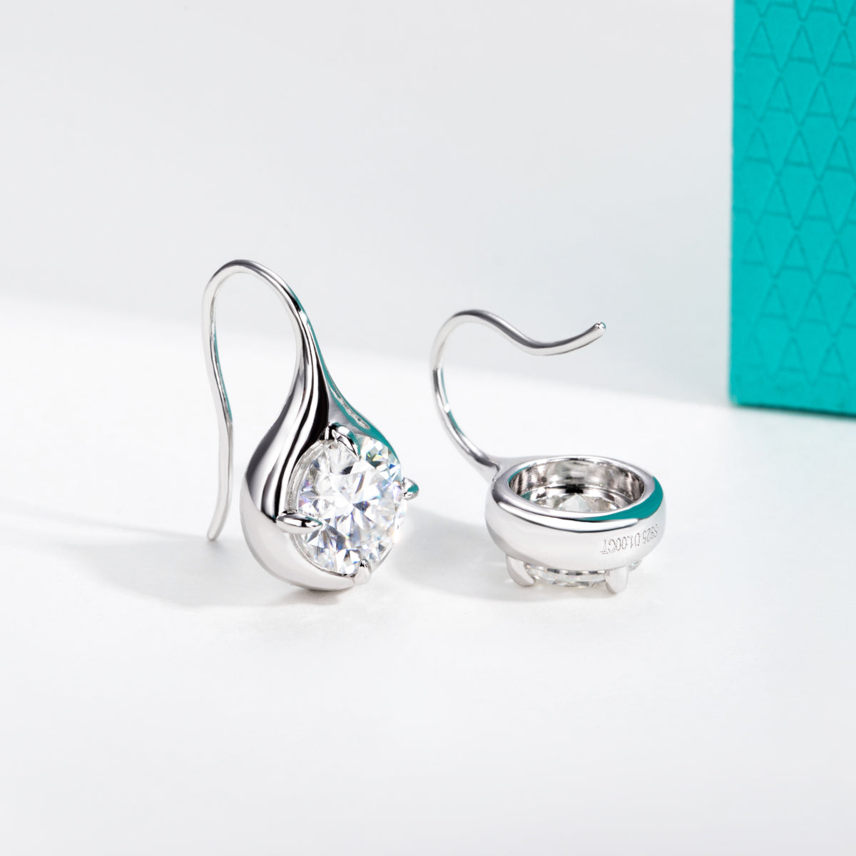 S925 Silver Moissanite Drop Earrings