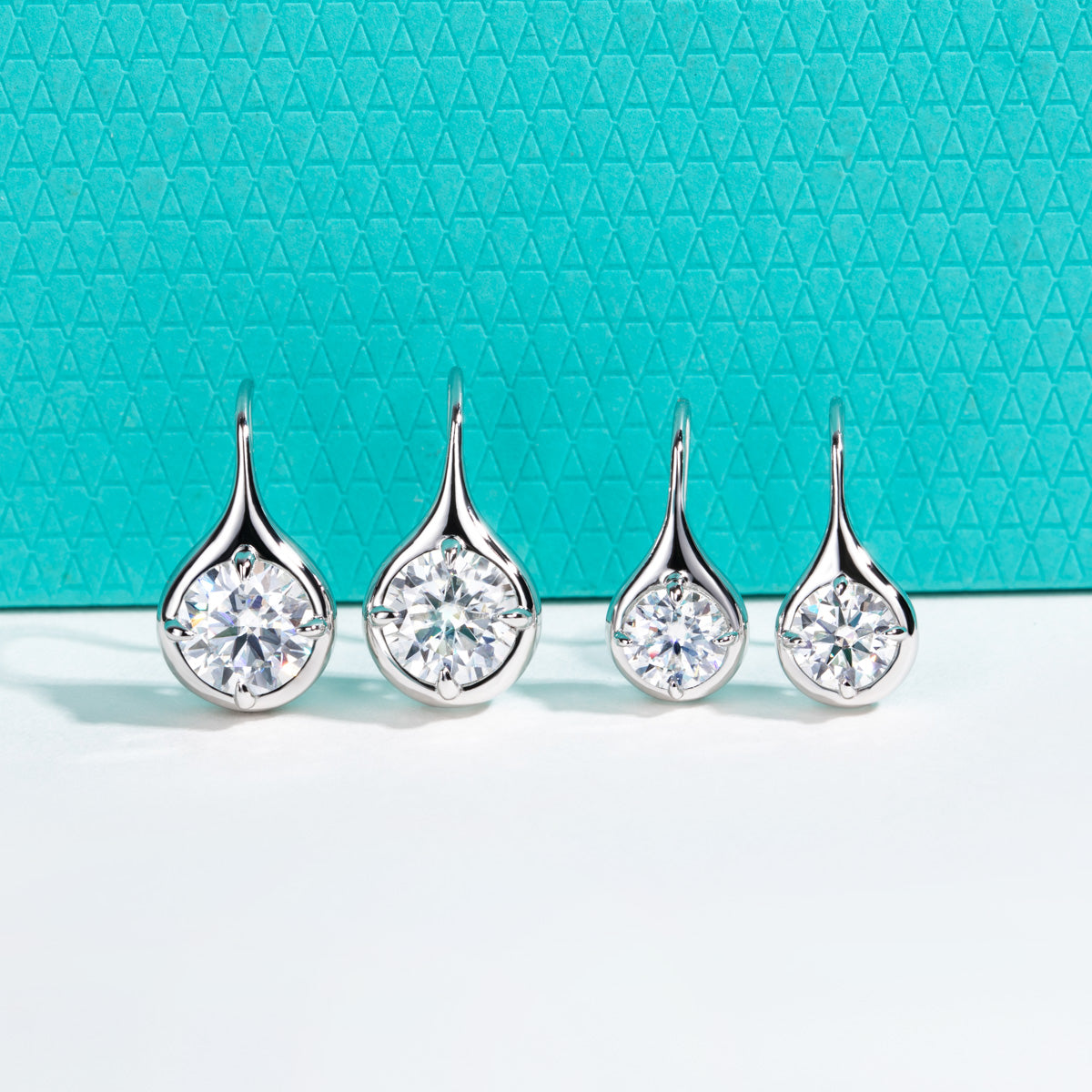 S925 Silver Moissanite Drop Earrings