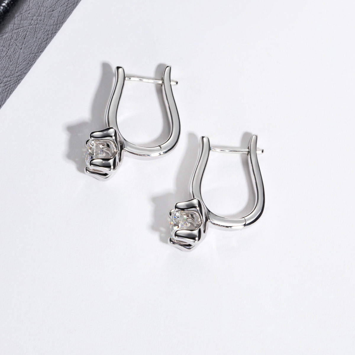 5mm 0.5CT Moissanite Stud Earrings Pair