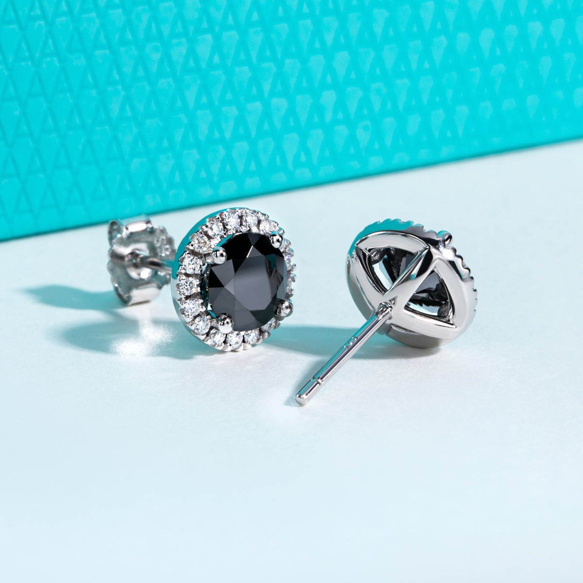 S925 Sterling Silver Moissanite Stud Earrings