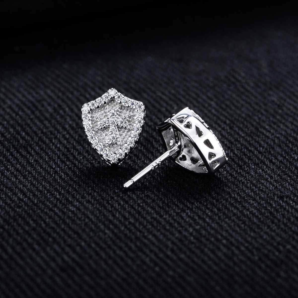 S925 Sterling‑Silver 0.30CT Moissanite Stud Earrings