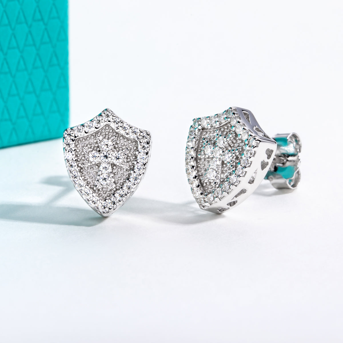 S925 Sterling‑Silver 0.30CT Moissanite Stud Earrings