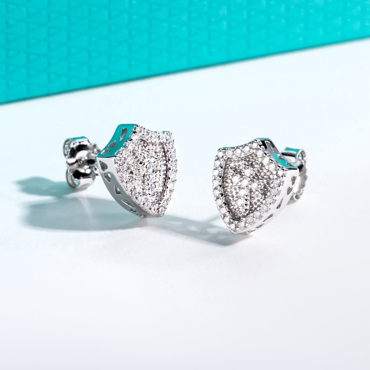 S925 Sterling‑Silver 0.30CT Moissanite Stud Earrings