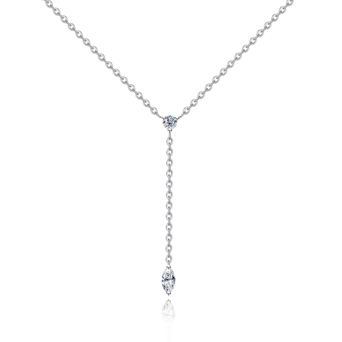 Dainty Moissanite Clavicle Necklace | S925 Silver
