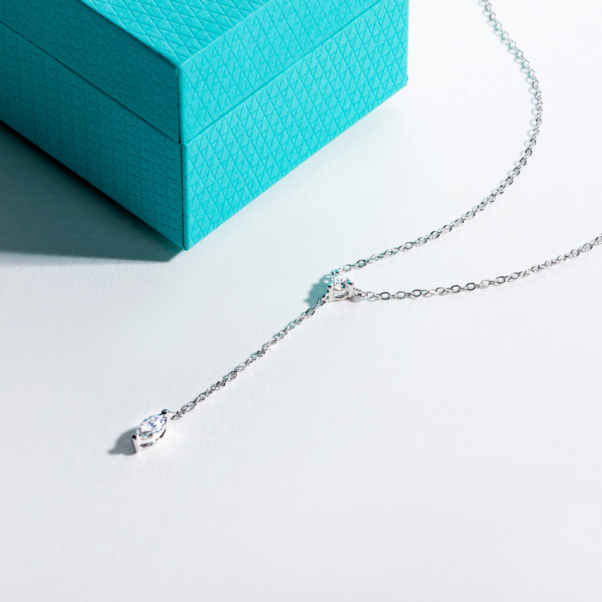 Dainty Moissanite Clavicle Necklace | S925 Silver