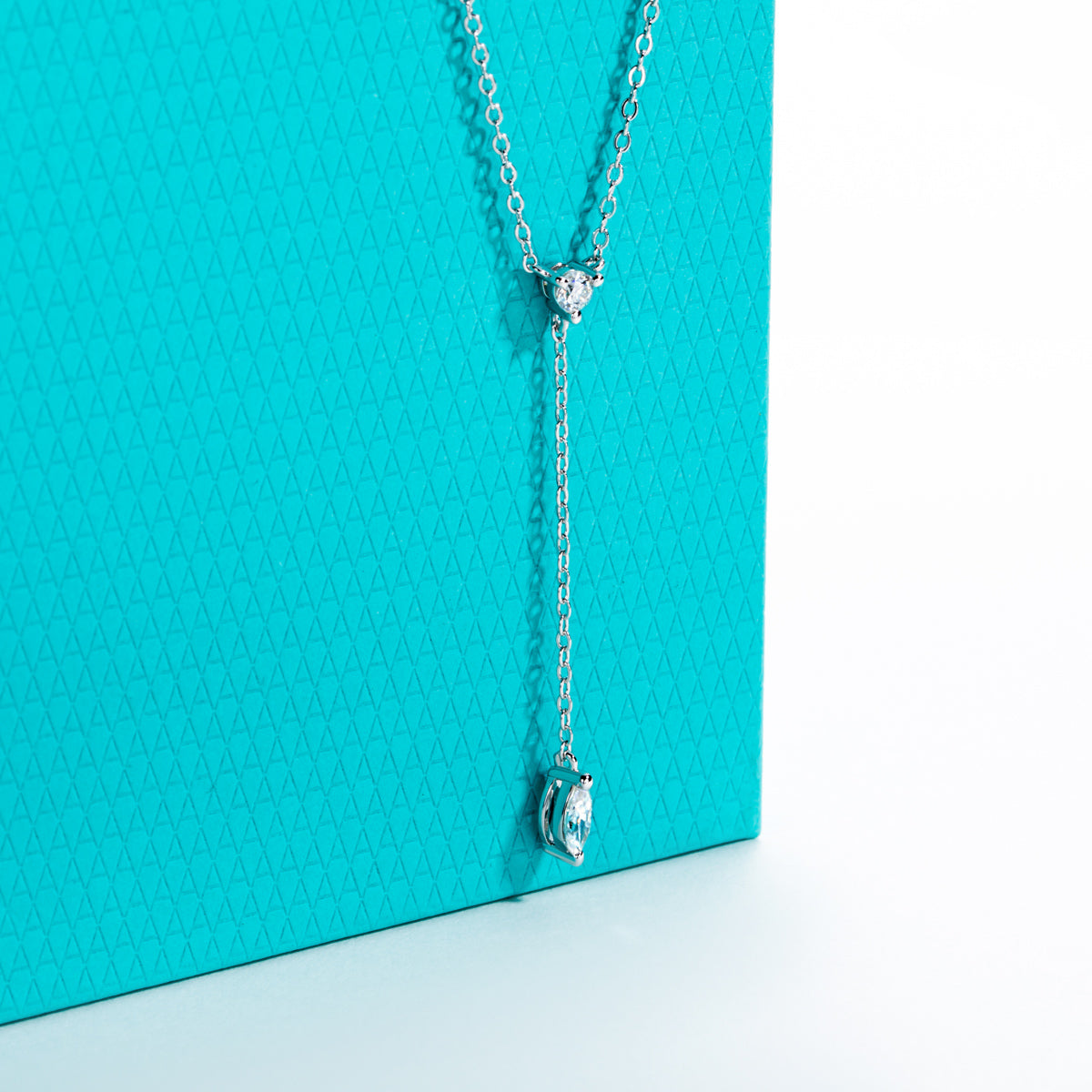 Dainty Moissanite Clavicle Necklace | S925 Silver