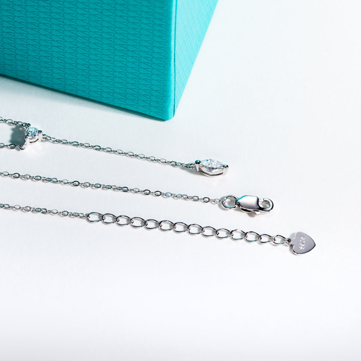 Dainty Moissanite Clavicle Necklace | S925 Silver