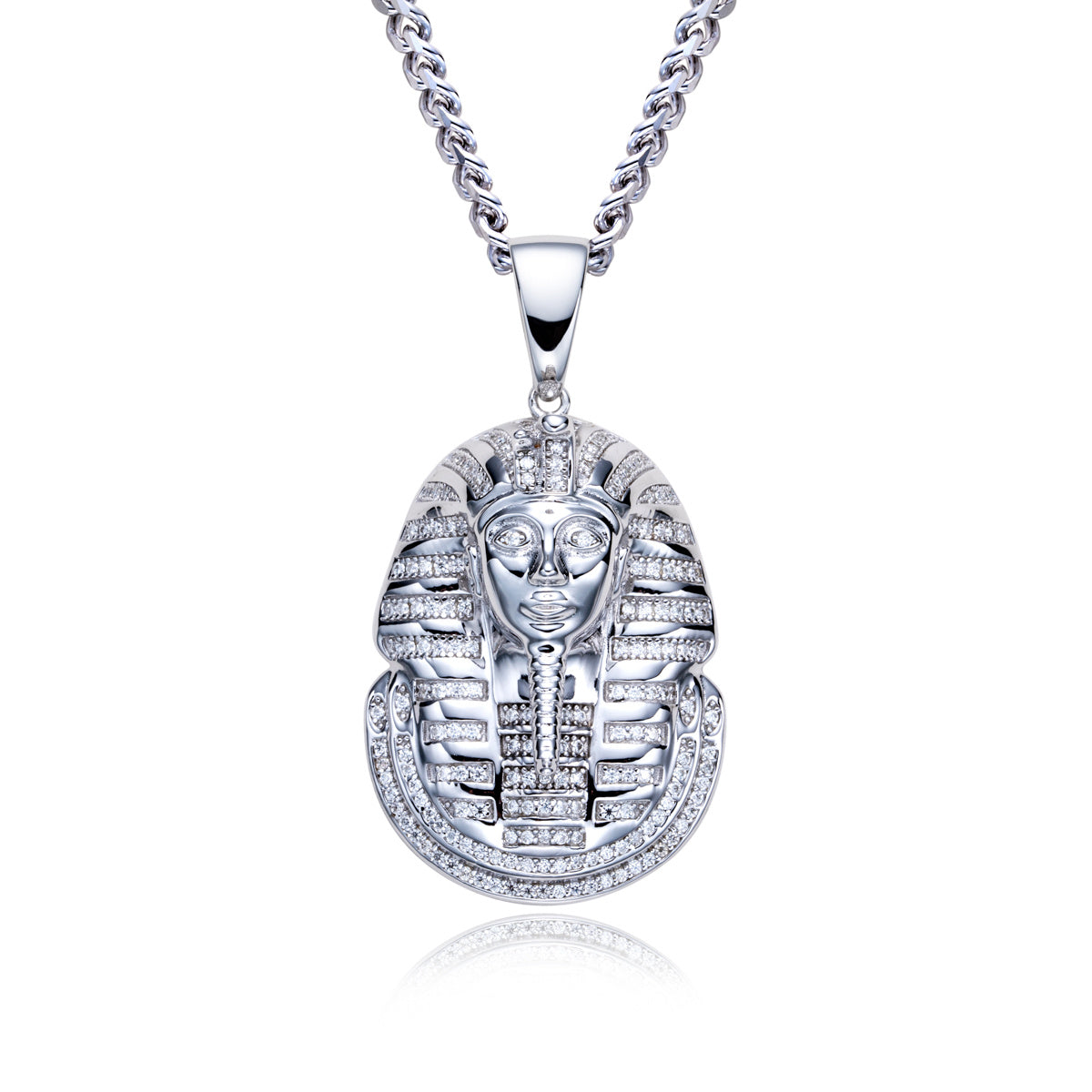 S925 Silver Moissanite Hip Hop Bitcoin Full Paved Diamond Pendant