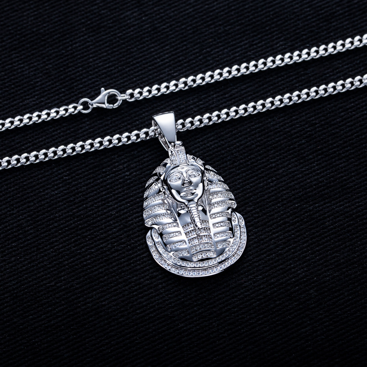 S925 Silver Moissanite Hip Hop Bitcoin Full Paved Diamond Pendant