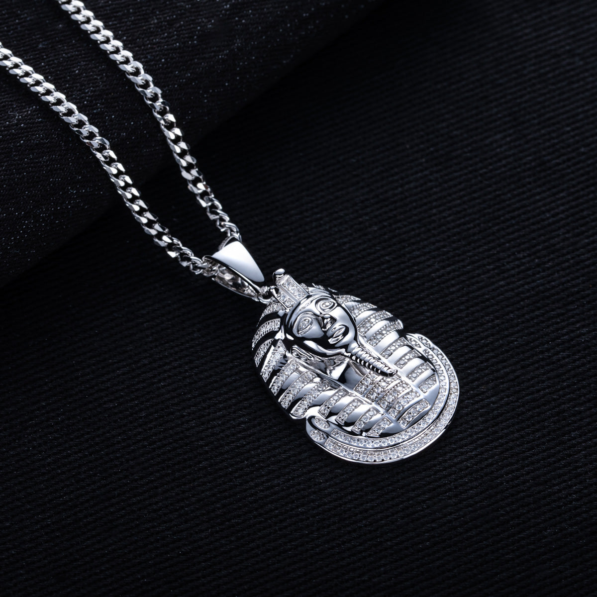 S925 Silver Moissanite Hip Hop Bitcoin Full Paved Diamond Pendant