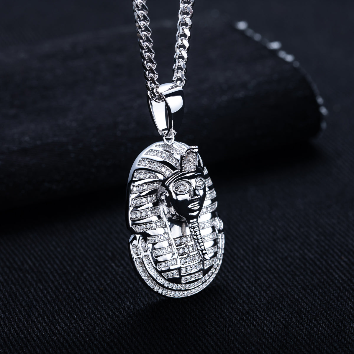 S925 Silver Moissanite Hip Hop Bitcoin Full Paved Diamond Pendant