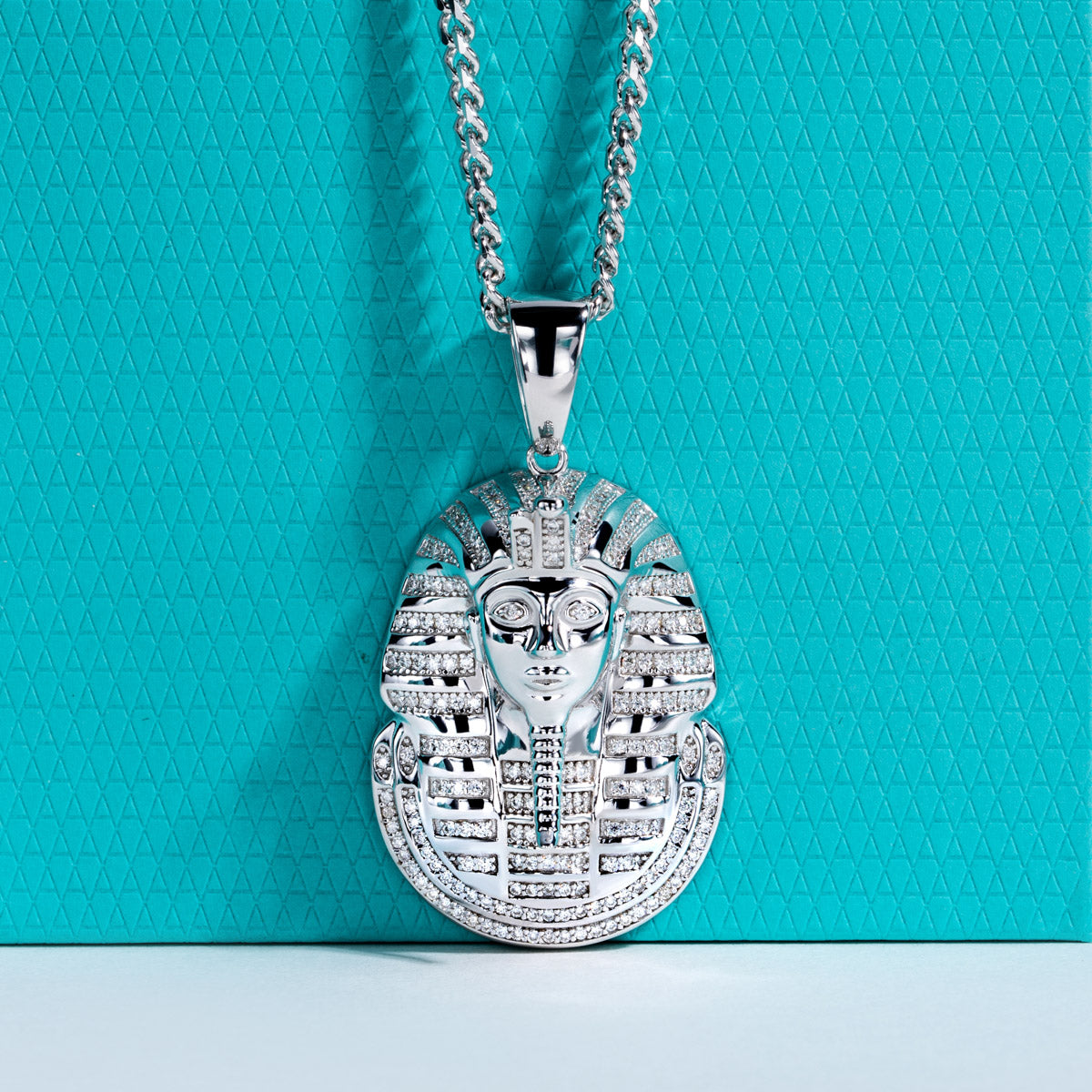 S925 Silver Moissanite Hip Hop Bitcoin Full Paved Diamond Pendant