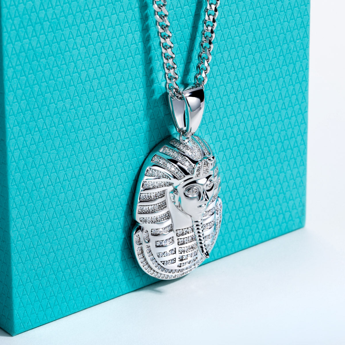 S925 Silver Moissanite Hip Hop Bitcoin Full Paved Diamond Pendant