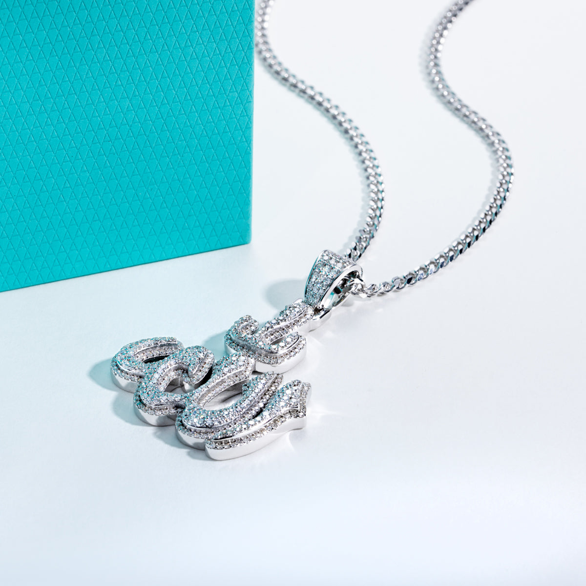 S925 Silver Moissanite Full Paved Hip Hop Pendant