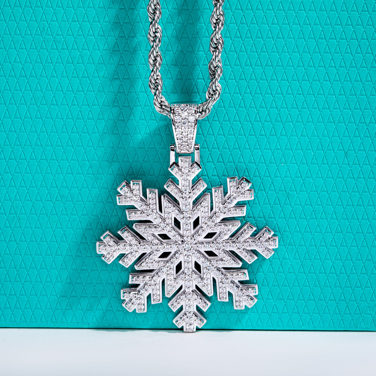 Hip‑Hop Style Snowflake Moissanite Pendant