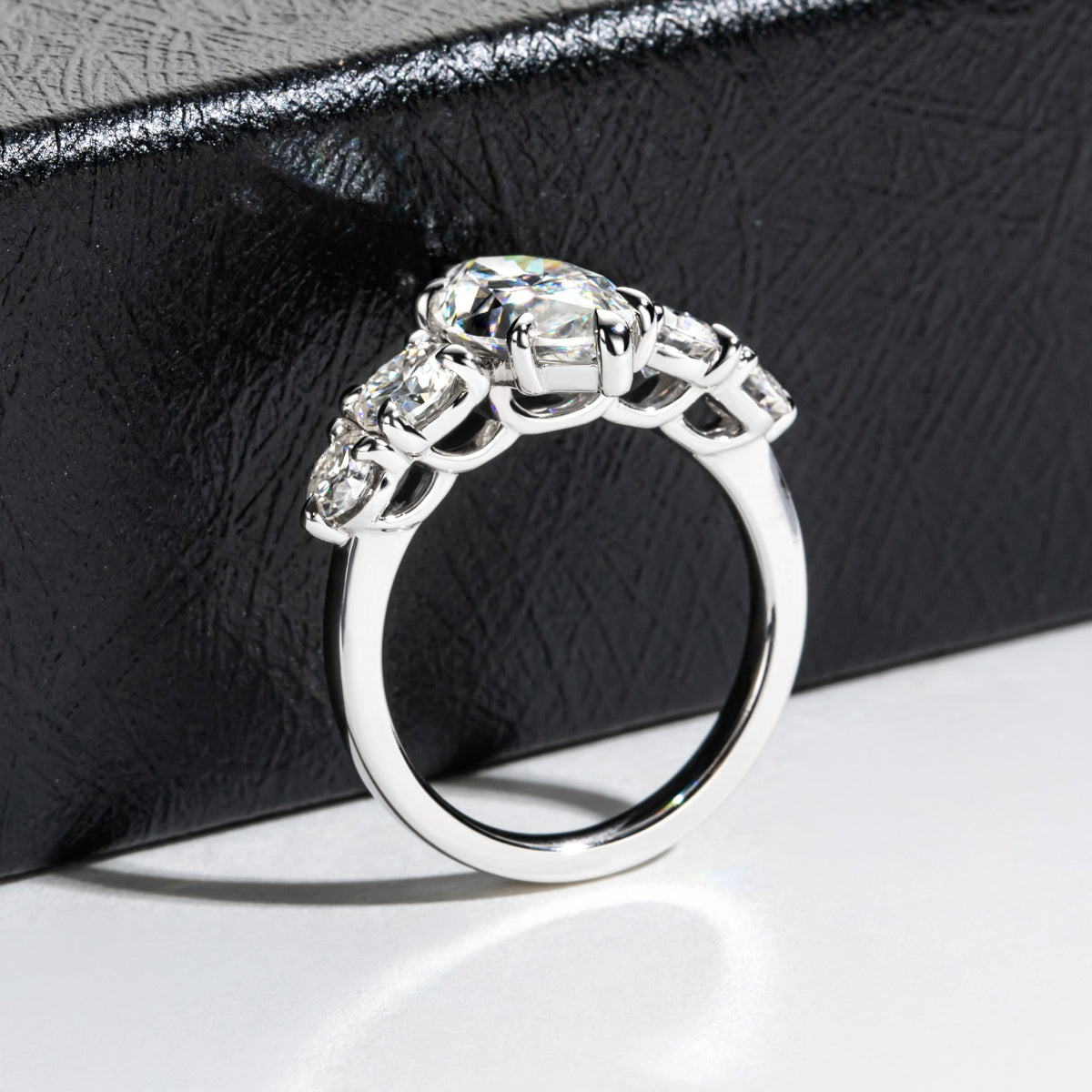 S925 Silver Marquise Cut Moissanite Special Design Ring