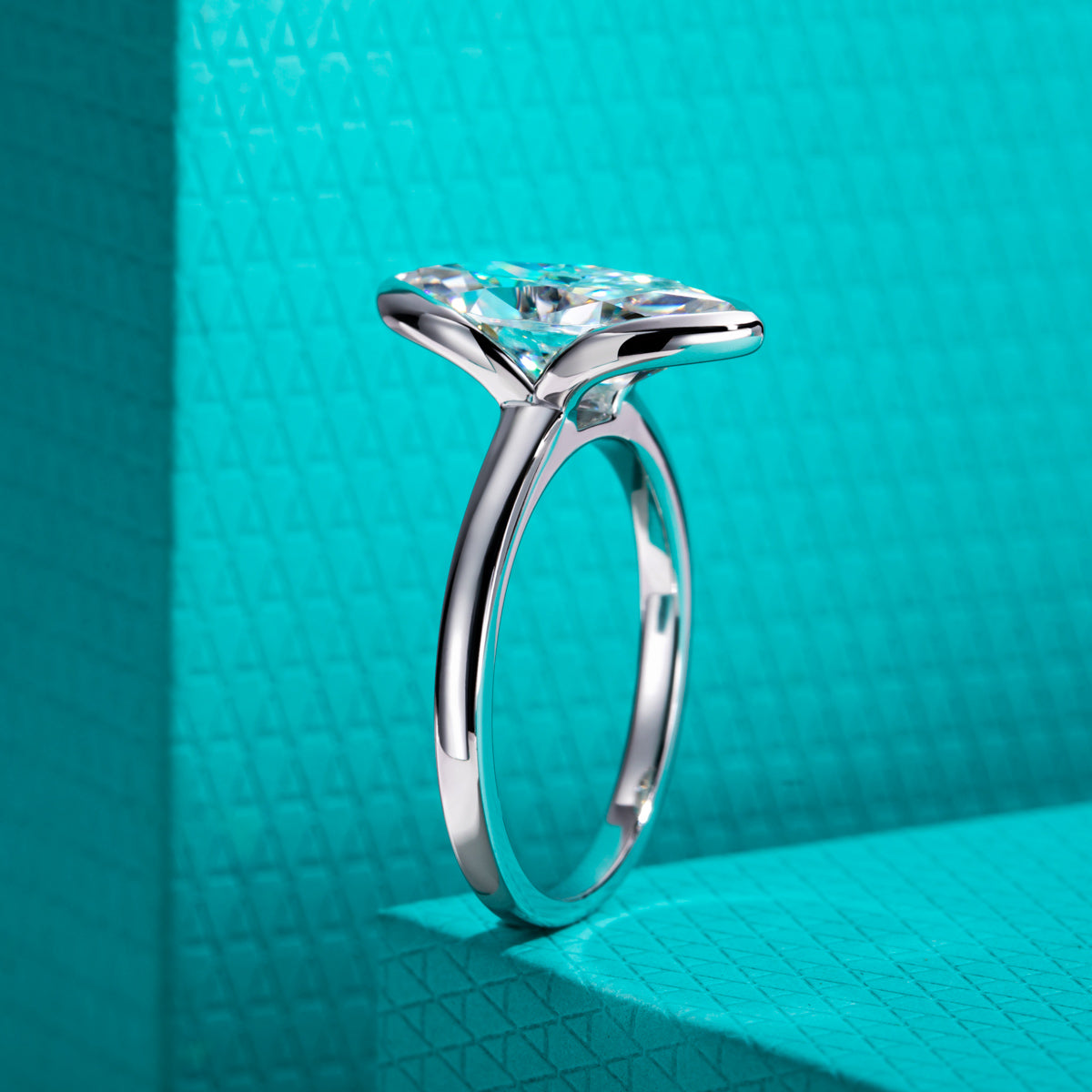 3.0CT Marquise‑Cut Moissanite Ring in S925 Sterling Silver