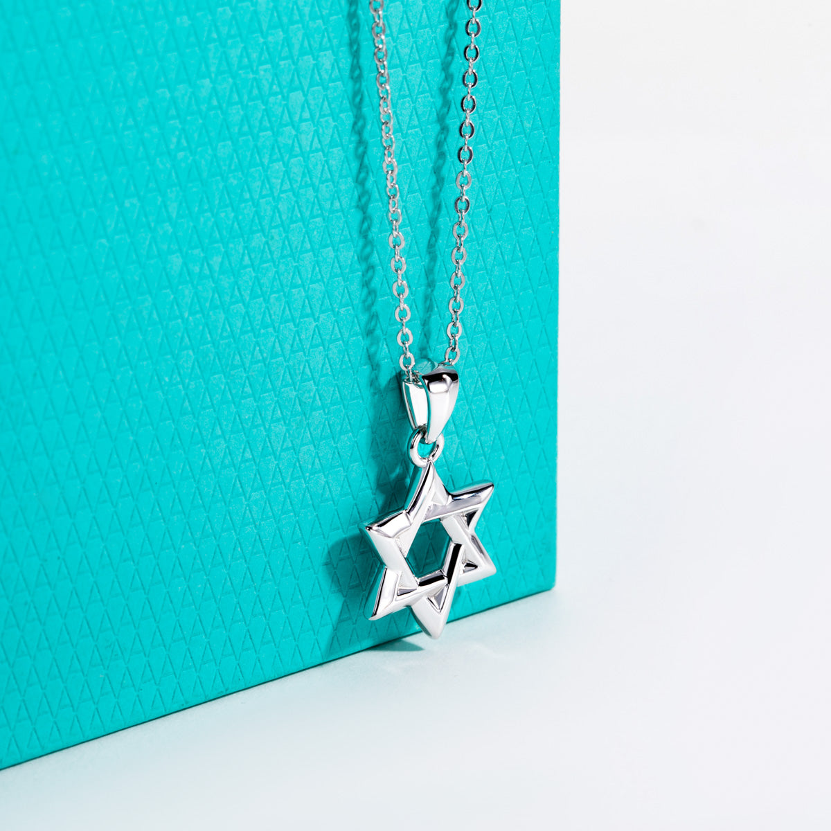 S925 Sterling Silver Hexagram Pendant