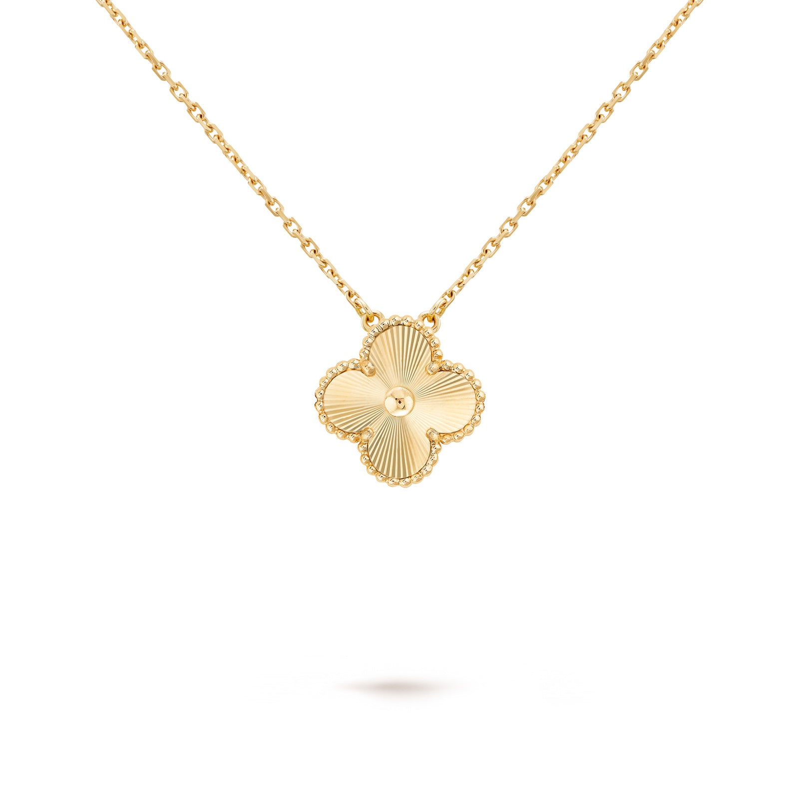 Laser Clover Lucky Necklace