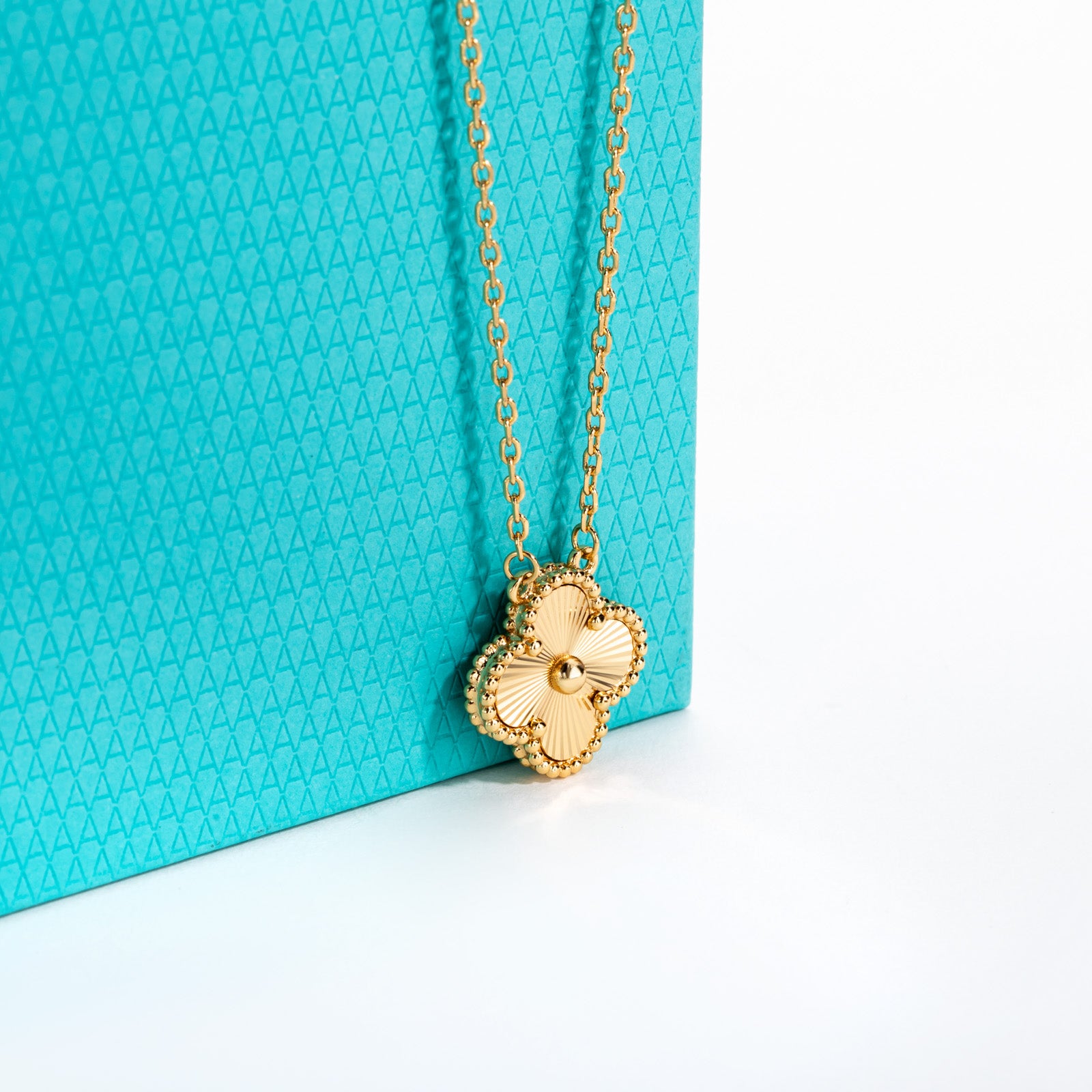 Laser Clover Lucky Necklace