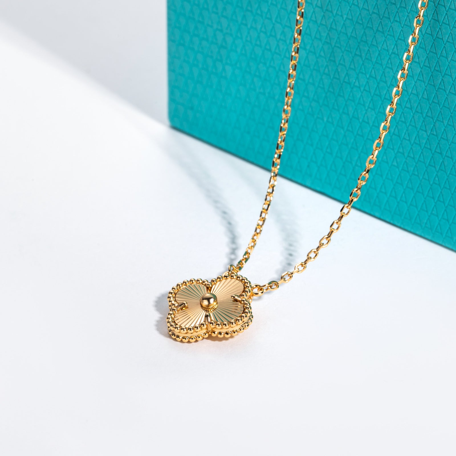 Laser Clover Lucky Necklace