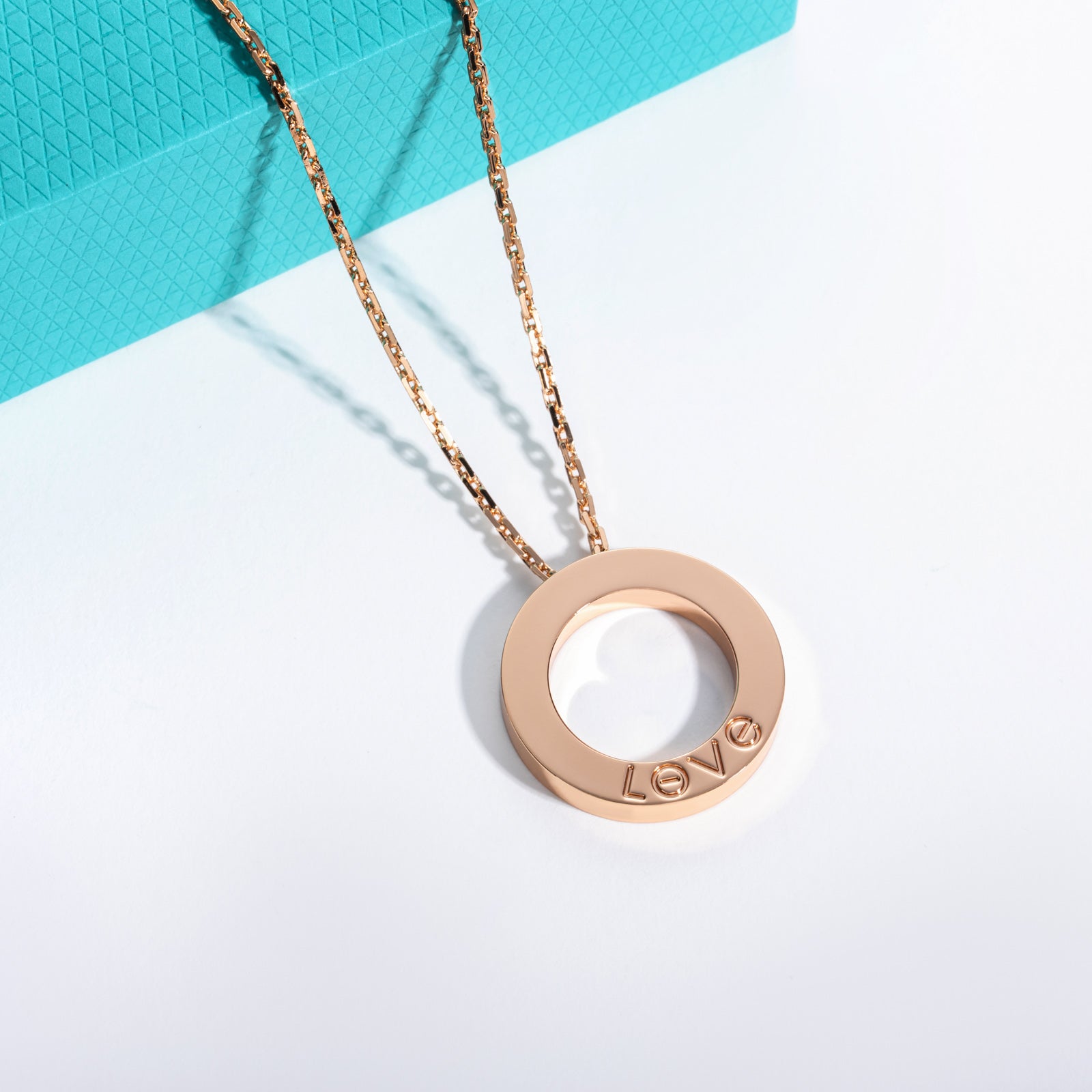LOVE Paved Pendant Necklace