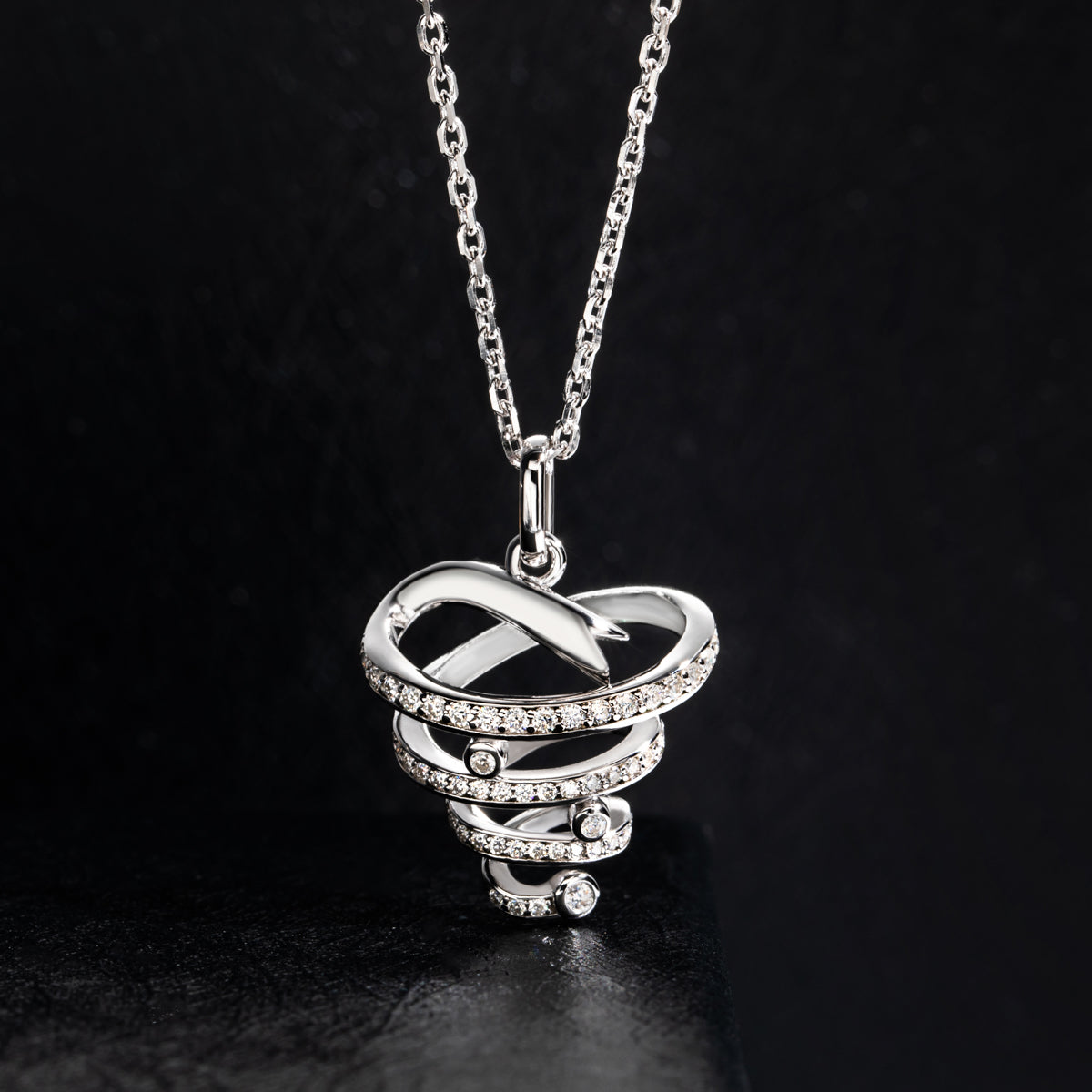 S925 Sterling Silver Moissanite Christmas Tree Pendant Necklace