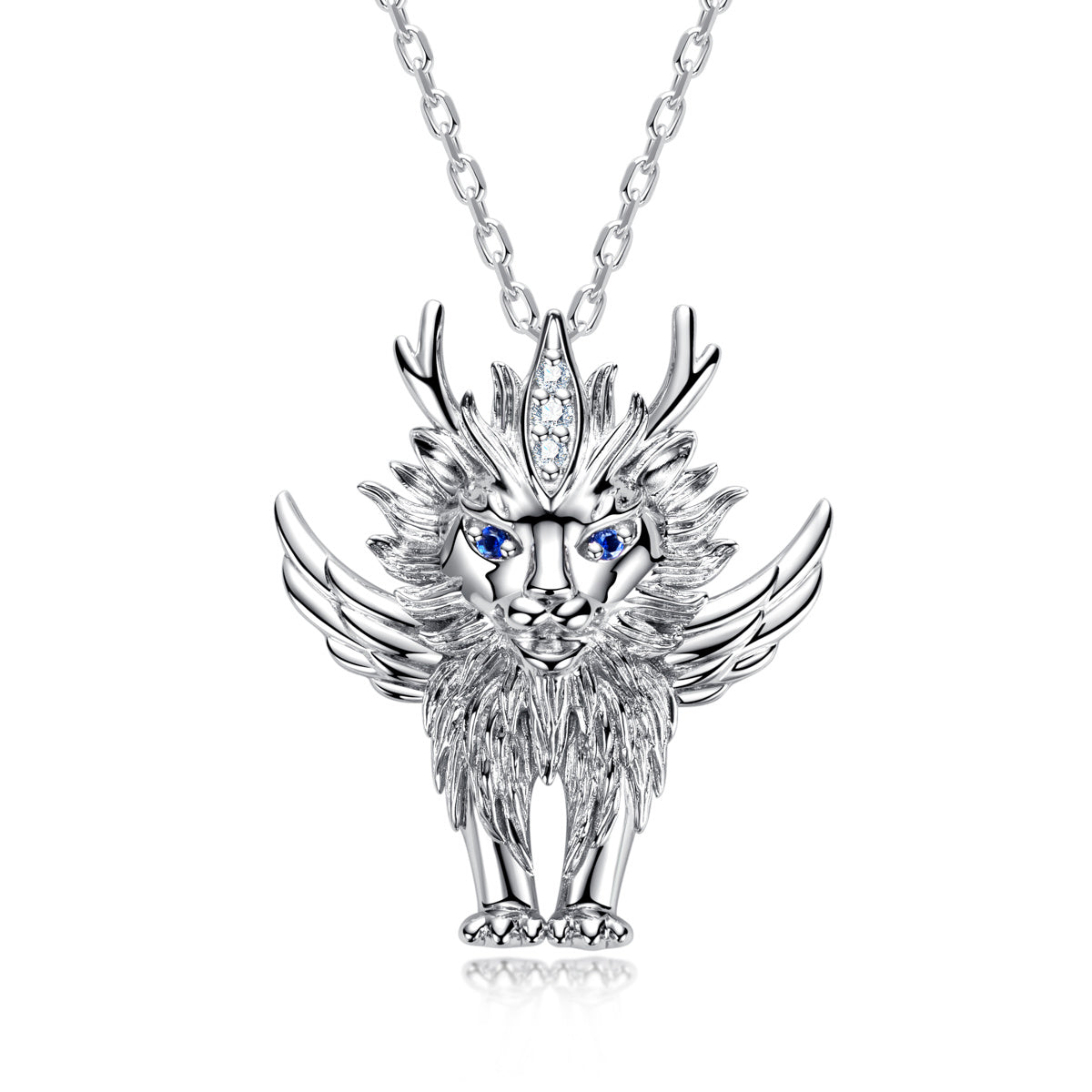 S925 White Ze Divine Beast Pendant