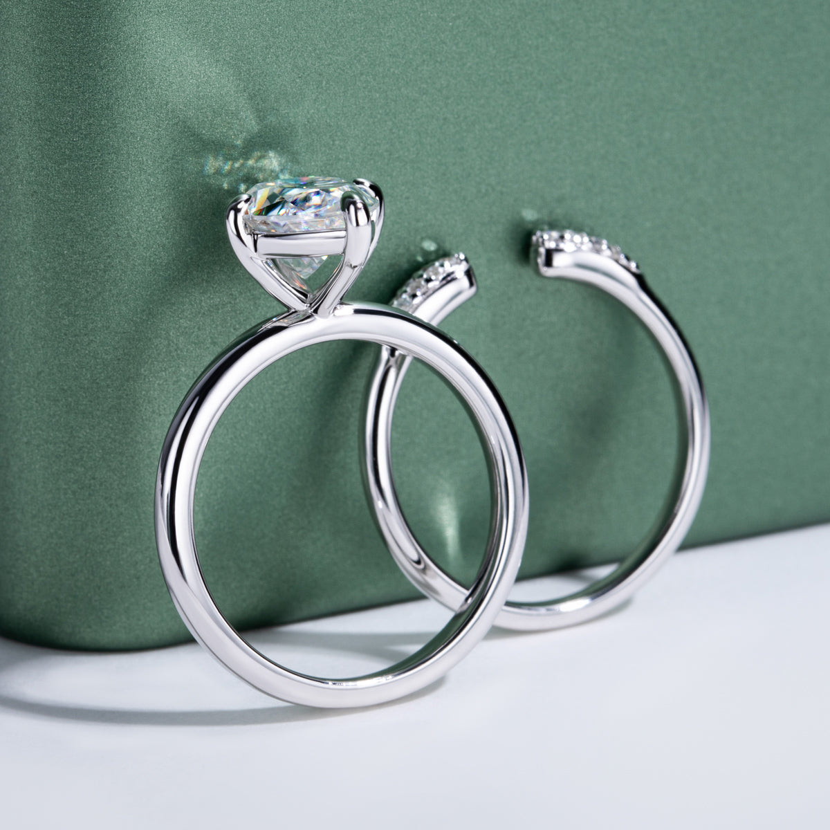 S925‑Silver 3.0‑Carat Pear‑Shaped Moissanite Ring
