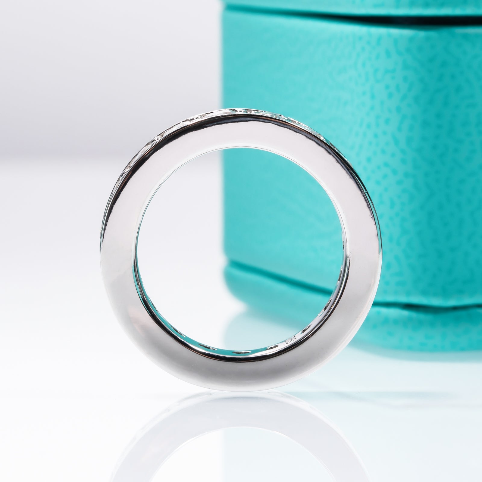 Round Cut Moissanite Wedding Band (4.4 cttw)