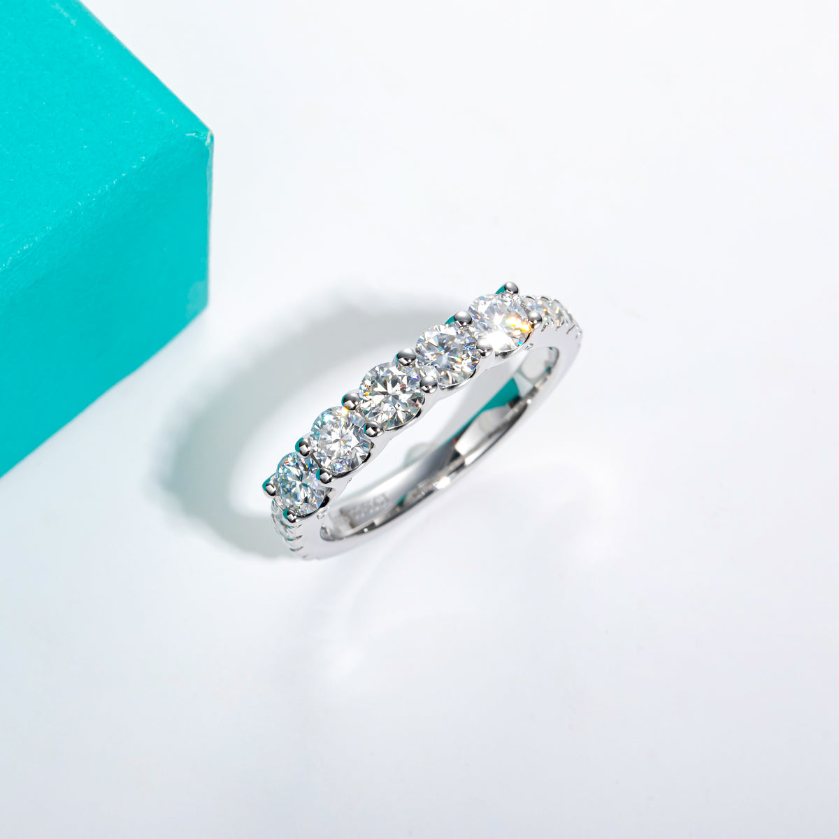 Five Stone 4.0mm Moissanite Ring
