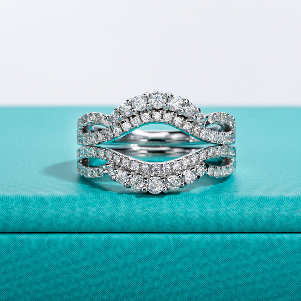 2.5mm Moissanite Stackable Eternity Ring