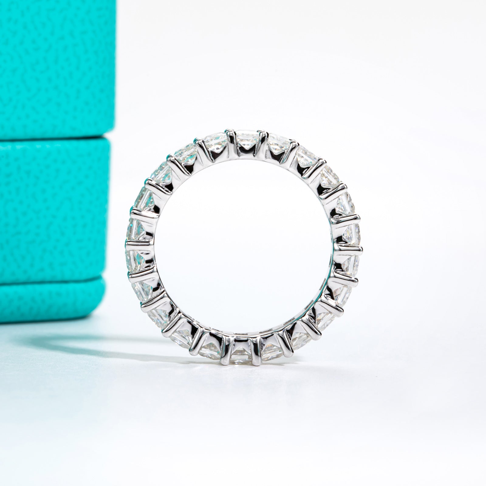 Princess Cut Moissanite Wedding Band (5 cttw)