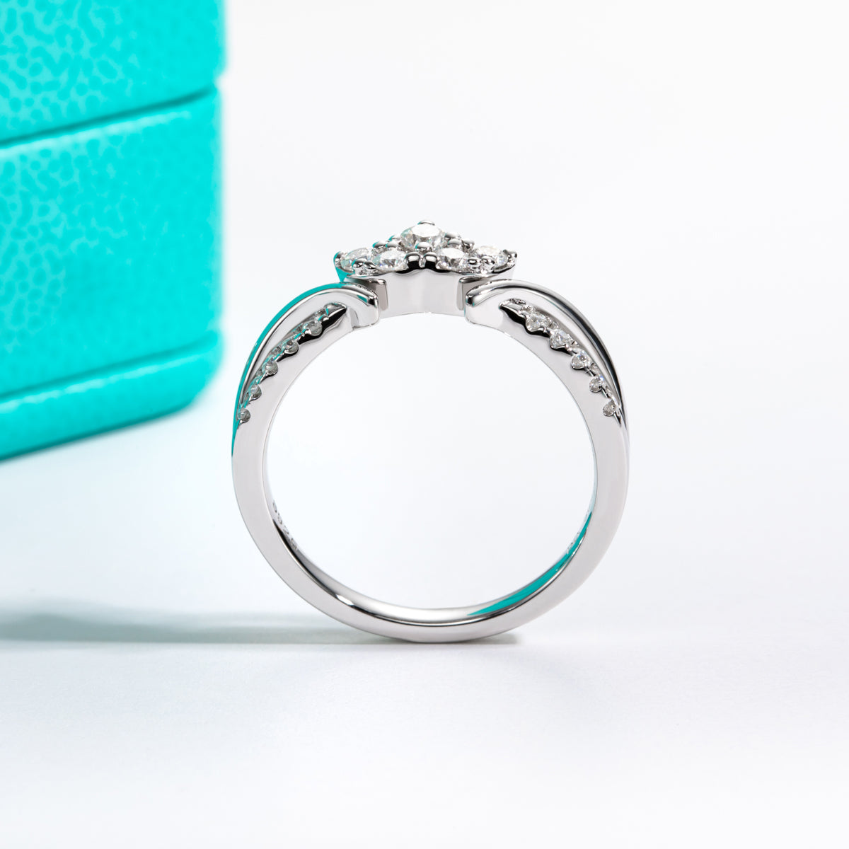2.5mm Moissanite Stack Ring Set | Matching Combo Bands