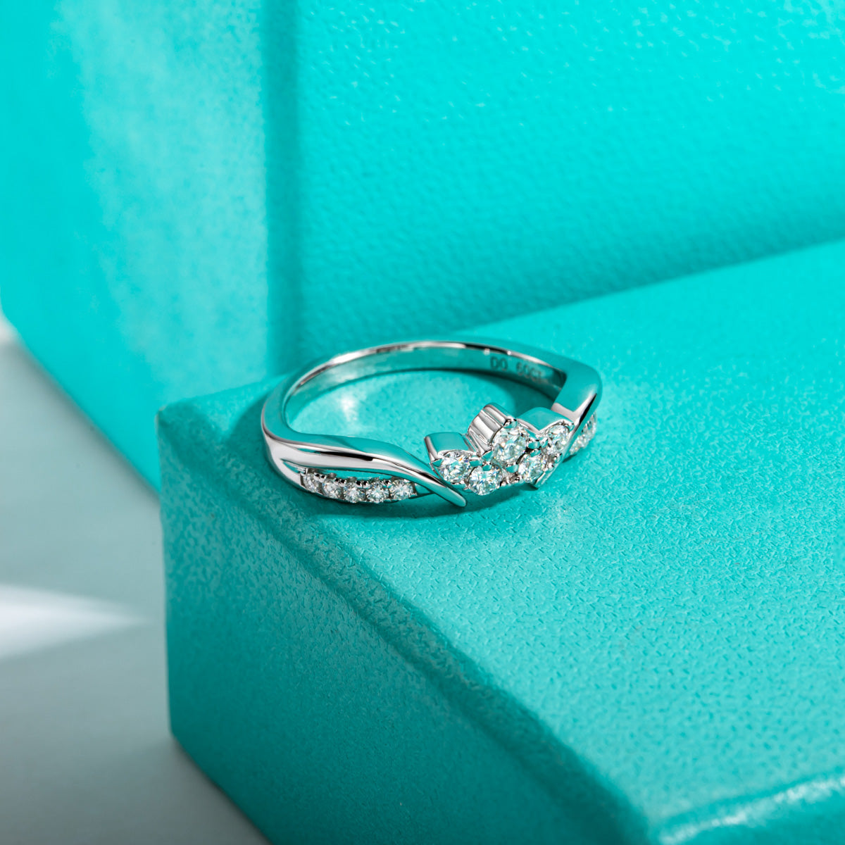 2.5mm Moissanite Stack Ring Set | Matching Combo Bands