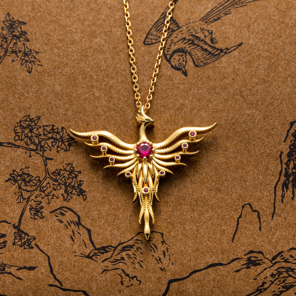Phoenix Pendant in S925 Sterling Silver