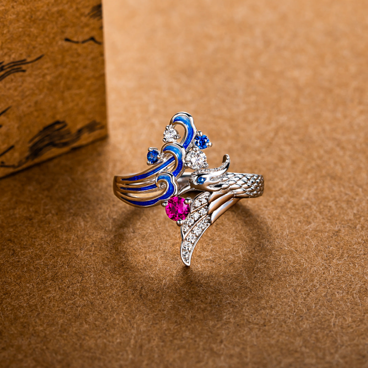 S925 Silver Jingwei Reclamation Retro Personality Ring