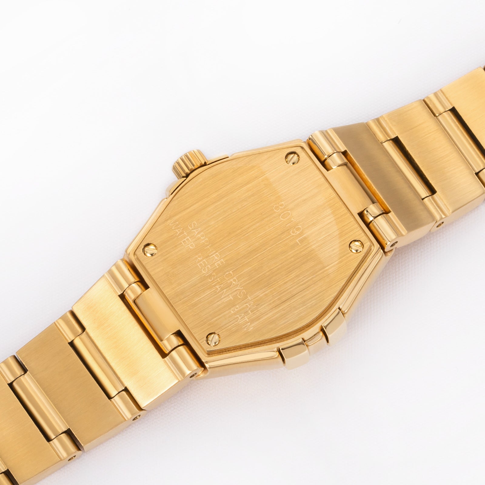Stylish 28mm Women's Wristwatches 24K Gold Quartz Watch Stainless Steel Strap Waterproof Chronograph Calendar Watch for Women