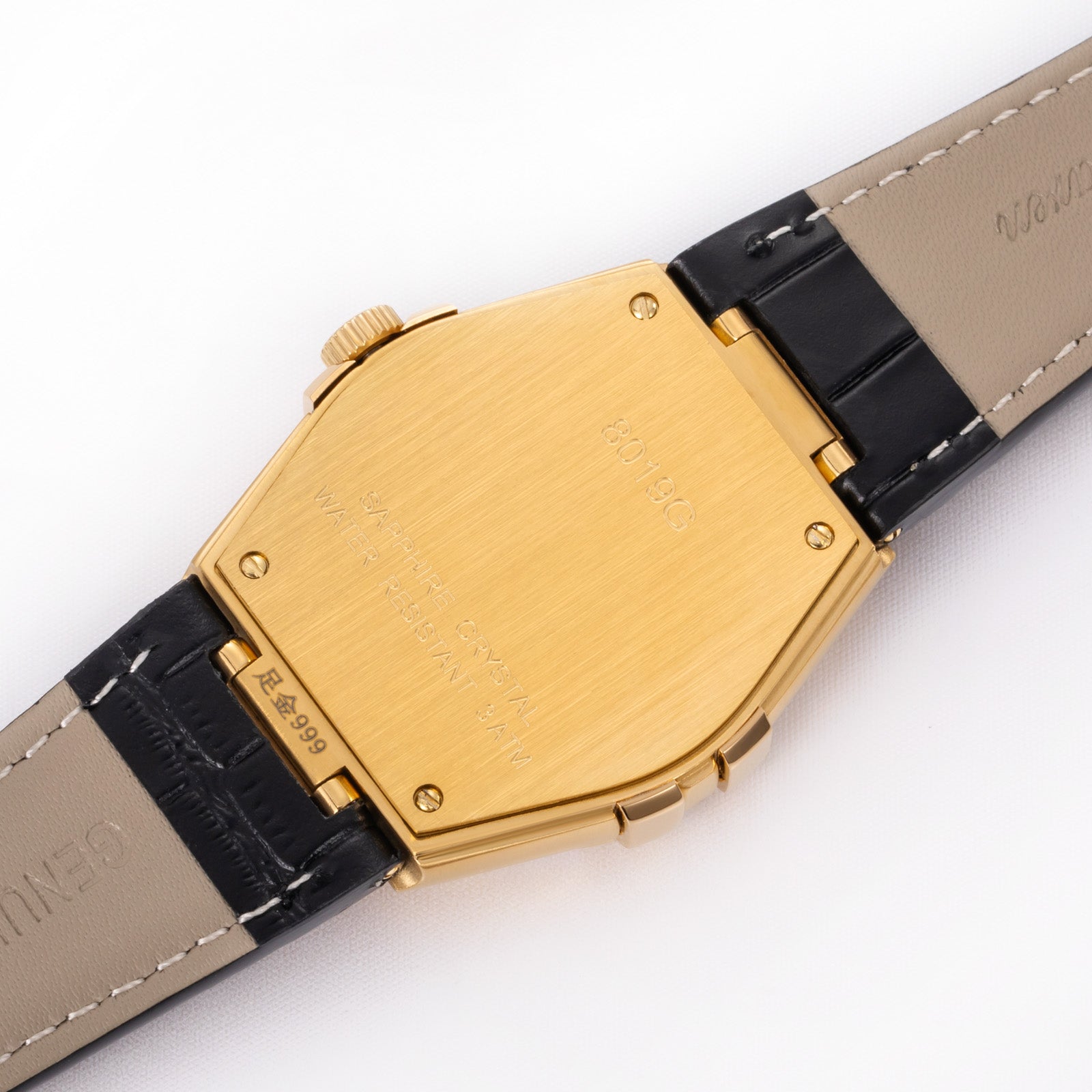 Luxury Men Wristwatches 38mm 24K Gold Fashion Calendar Quartz Watch for Men Premium Leather Strap Waterproof Men' s Gifts