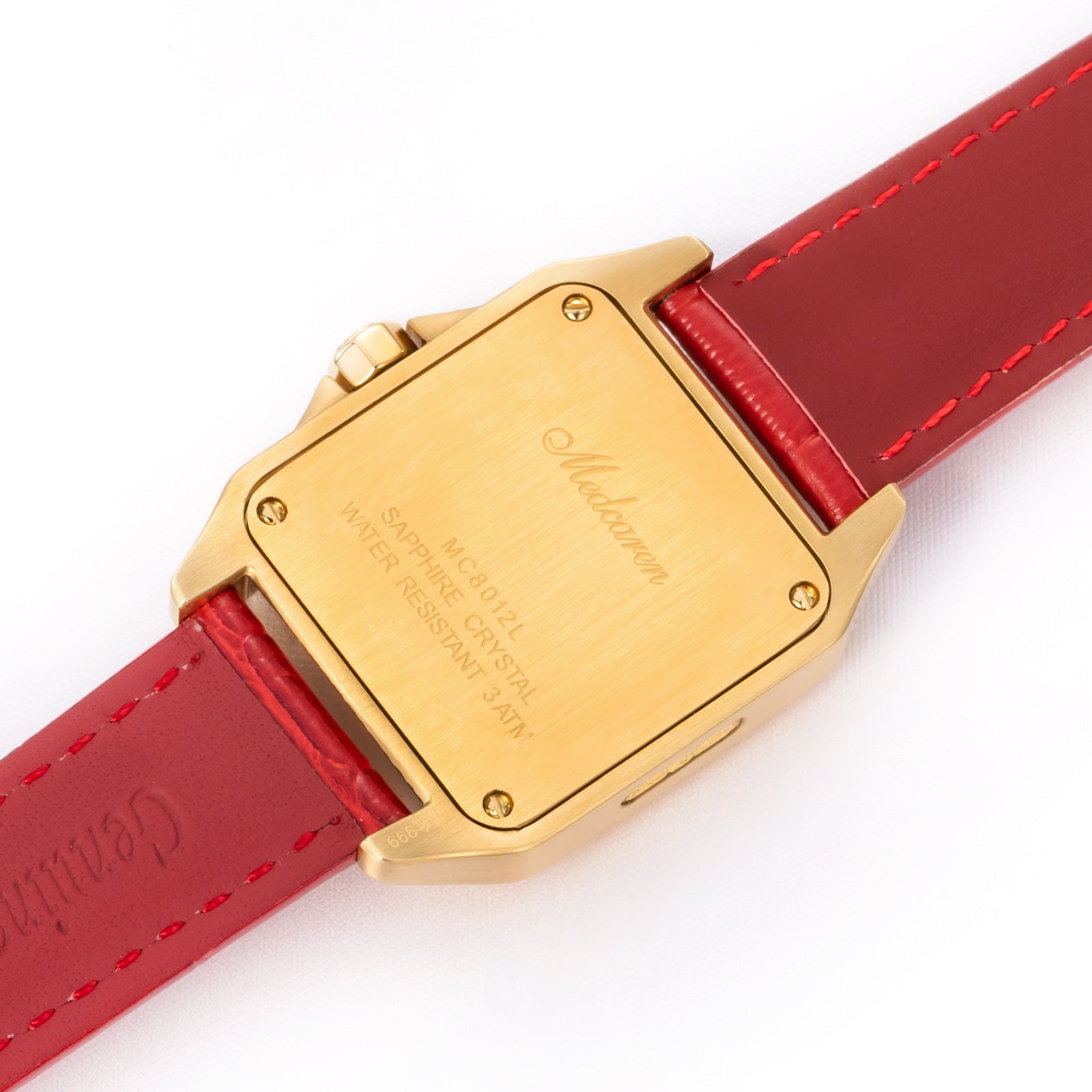 New Luxury Women' s Wristwatches 30.5mm 24K Gold Fashion Calendar Quartz Watch Premium Leather Strap Waterproof Gifts for Women