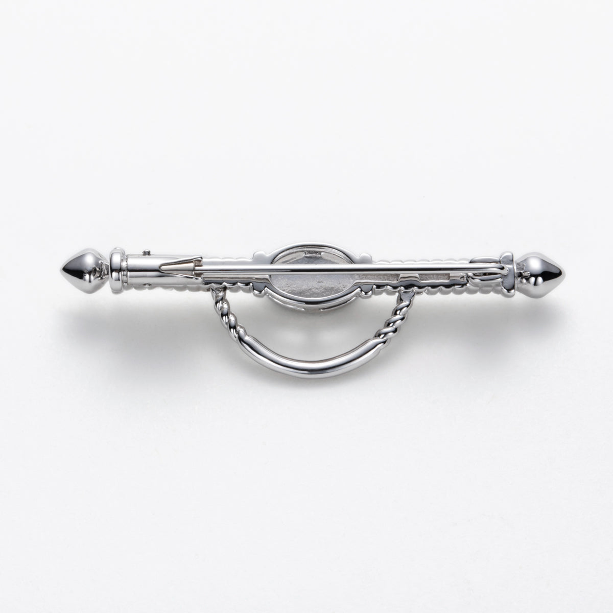 S925 Silver Black Mother of Pearl Brooch