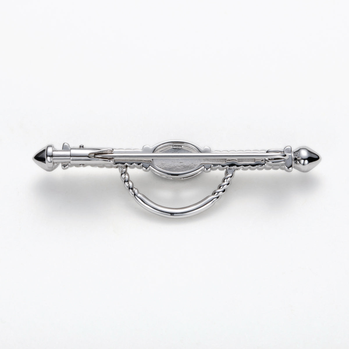 S925 Silver Black Mother of Pearl Brooch