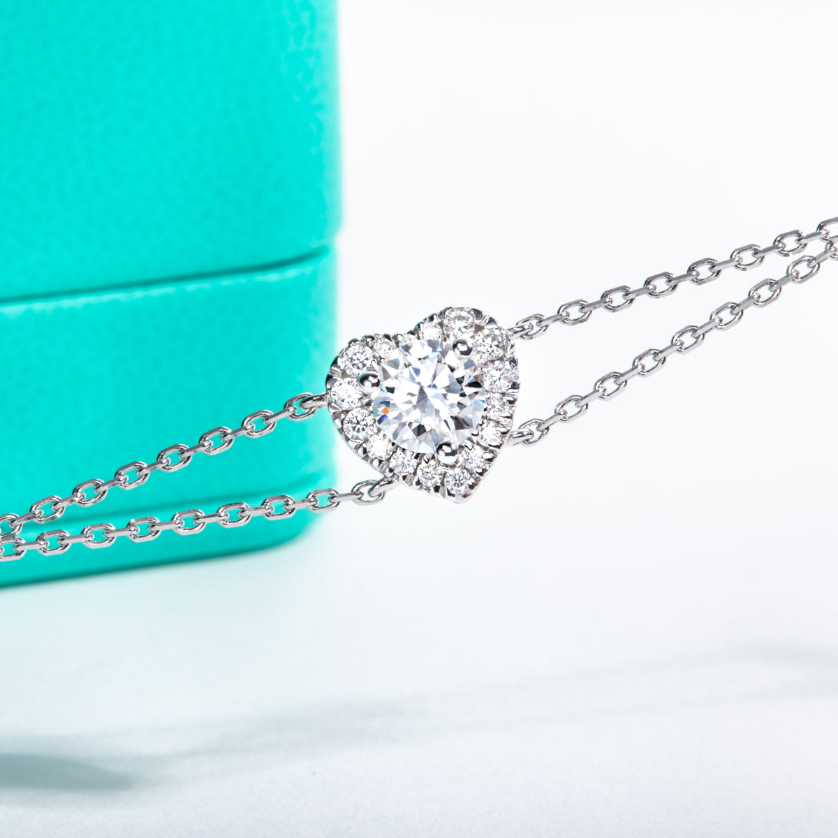 S925 Sterling Silver Moissanite Wholehearted Love Bracelet
